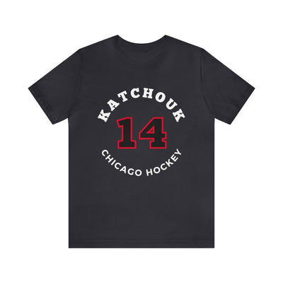 Katchouk 14 Chicago Hockey Number Arch Design Unisex T-Shirt