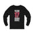 Foligno 17 Chicago Hockey Red Vertical Design Unisex Jersey Long Sleeve Shirt