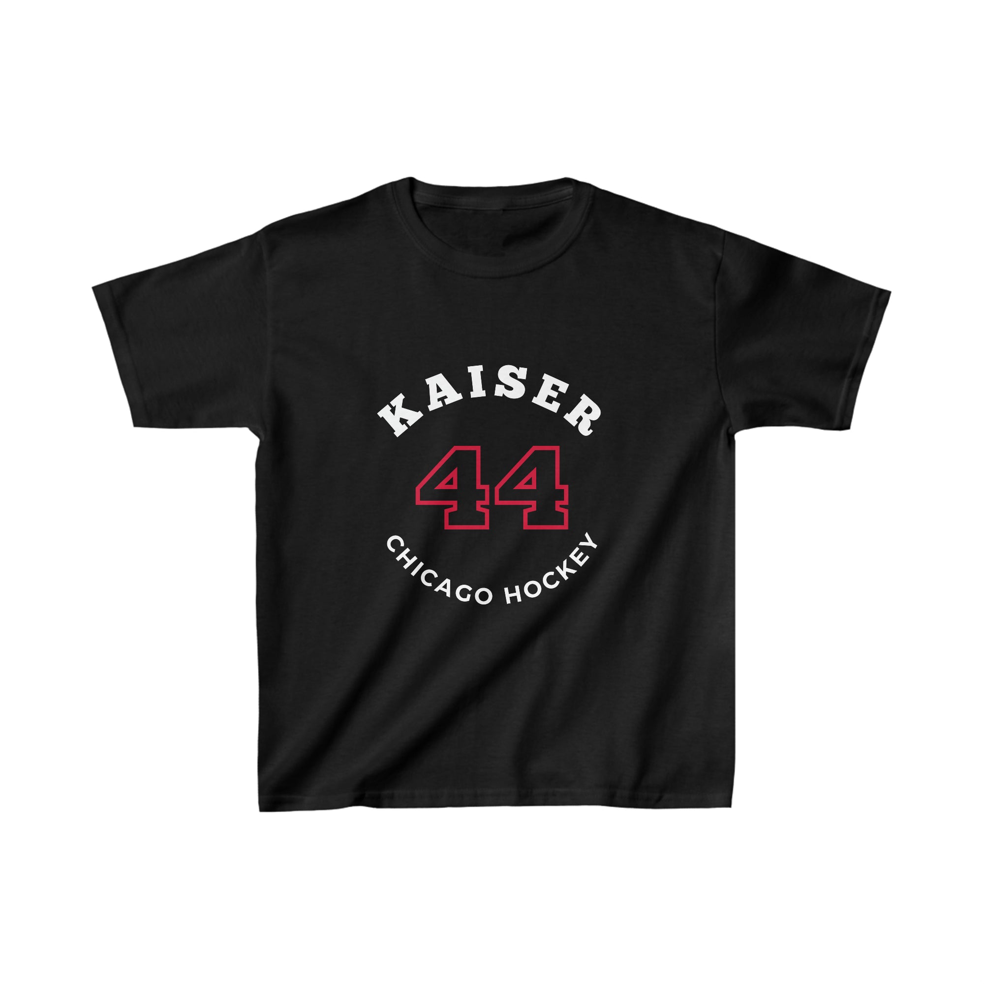 Kaiser 44 Chicago Hockey Number Arch Design Kids Tee