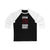 Guttman 70 Chicago Hockey Black Vertical Design Unisex Tri-Blend 3/4 Sleeve Raglan Baseball Shirt