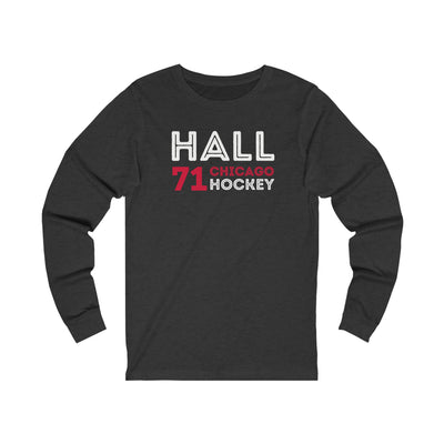 Hall 71 Chicago Hockey Grafitti Wall Design Unisex Jersey Long Sleeve Shirt