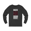 Mrazek 34 Chicago Hockey Black Vertical Design Unisex Jersey Long Sleeve Shirt