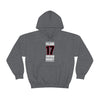 Foligno 17 Chicago Hockey Black Vertical Design Unisex Hooded Sweatshirt