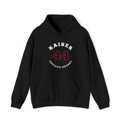 Kaiser 44 Chicago Hockey Number Arch Design Unisex Hooded Sweatshirt