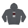 Athanasiou 89 Chicago Hockey Black Vertical Design Unisex Hooded Sweatshirt