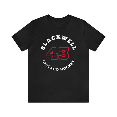 Blackwell 43 Chicago Hockey Number Arch Design Unisex T-Shirt