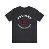 Foligno 17 Chicago Hockey Number Arch Design Unisex T-Shirt