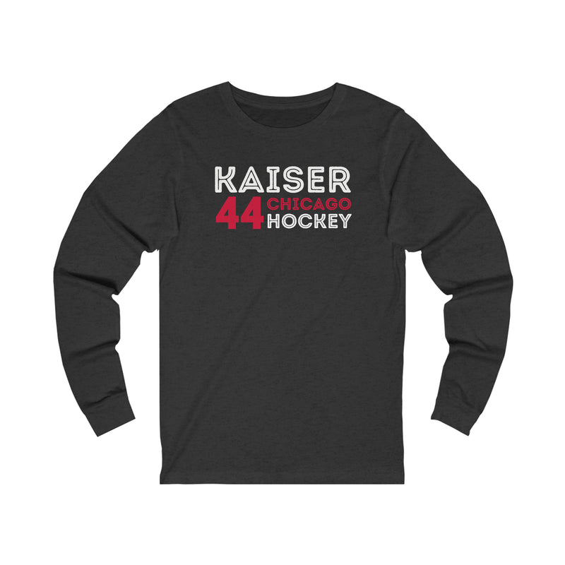 Kaiser 44 Chicago Hockey Grafitti Wall Design Unisex Jersey Long Sleeve Shirt