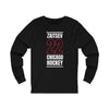 Zaitsev 22 Chicago Hockey Black Vertical Design Unisex Jersey Long Sleeve Shirt