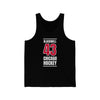 Blackwell 43 Chicago Hockey Red Vertical Design Unisex Jersey Tank Top