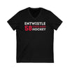 Entwistle 58 Chicago Hockey Grafitti Wall Design Unisex V-Neck Tee