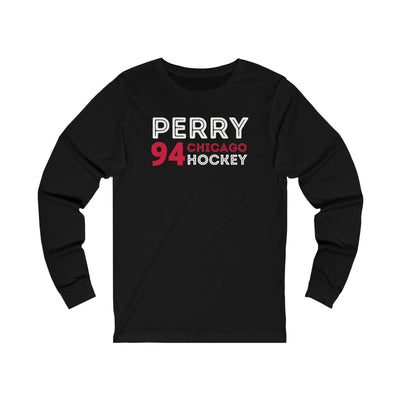 Perry 94 Chicago Hockey Grafitti Wall Design Unisex Jersey Long Sleeve Shirt