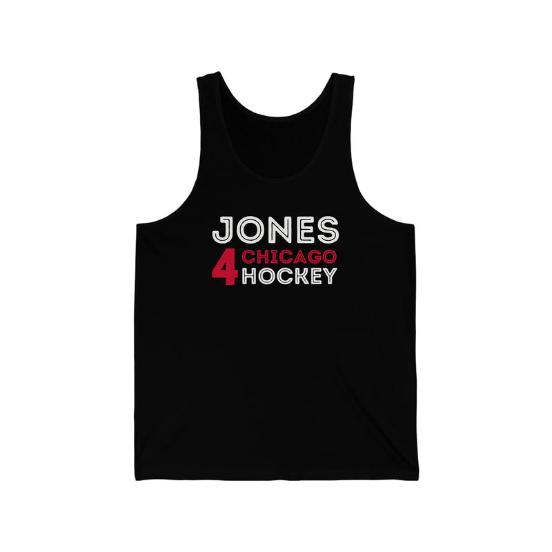 Jones 4 Chicago Hockey Grafitti Wall Design Unisex Jersey Tank Top