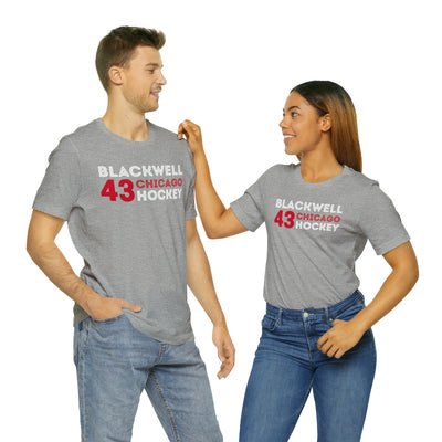 Blackwell 43 Chicago Hockey Grafitti Wall Design Unisex T-Shirt