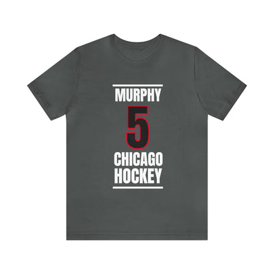 Murphy 5 Chicago Hockey Black Vertical Design Unisex T-Shirt