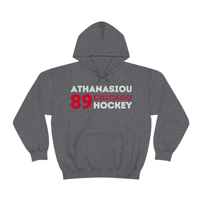 Athanasiou 89 Chicago Hockey Grafitti Wall Design Unisex Hooded Sweatshirt