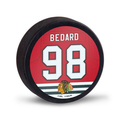 Chicago Blackhawks Hockey Puck - Connor Bedard