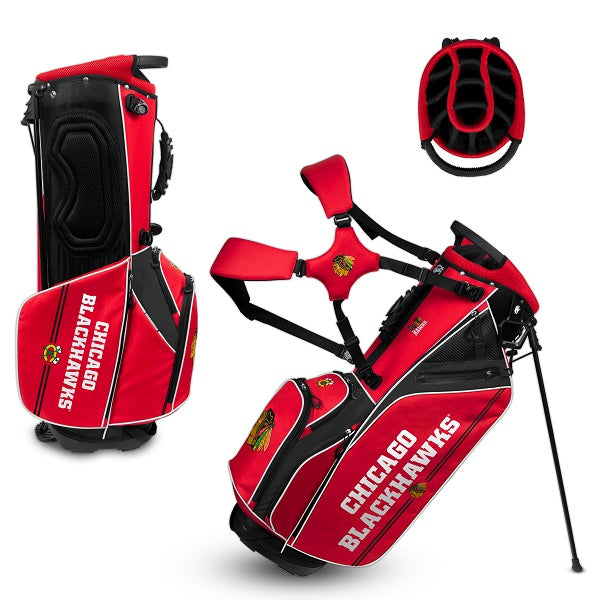 Chicago Blackhawks Caddie Carry Hybrid Golf Bag