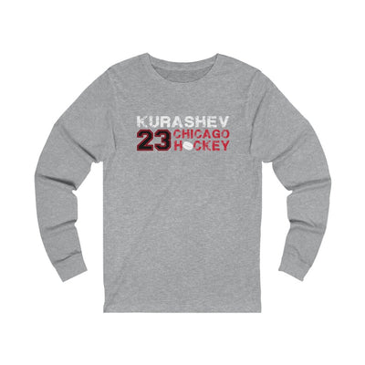 Kurashev 23 Chicago Hockey Unisex Jersey Long Sleeve Shirt