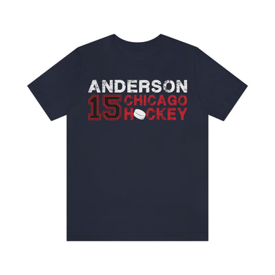Anderson 15 Chicago Hockey Unisex Jersey Tee