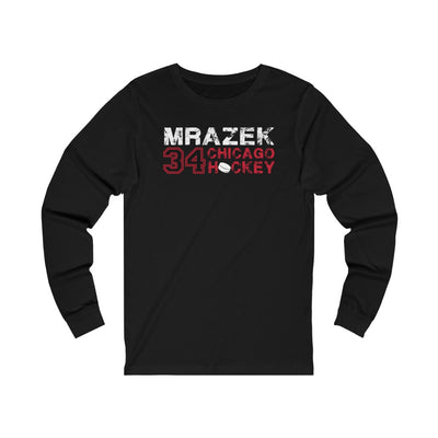 Mrazek 34 Chicago Hockey Unisex Jersey Long Sleeve Shirt