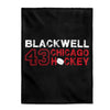 Blackwell 43 Chicago Hockey Velveteen Plush Blanket