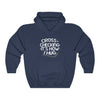 "Cross-Checking: It's How I Hug" Unisex Hooded Sweatshirt