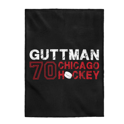 Guttman 70 Chicago Hockey Velveteen Plush Blanket