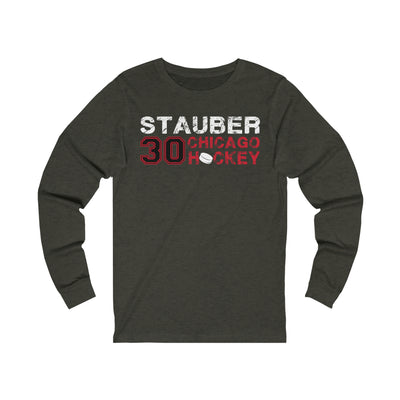 Stauber 30 Chicago Hockey Unisex Jersey Long Sleeve Shirt
