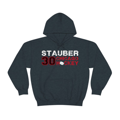 Stauber 30 Chicago Hockey Unisex Hooded Sweatshirt