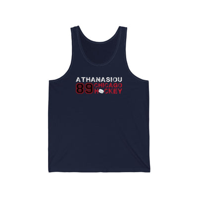 Athanasiou 89 Chicago Hockey Unisex Jersey Tank Top