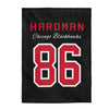 Hardman 86 Chicago Blackhawks Velveteen Plush Blanket