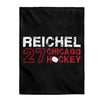 Reichel 27 Chicago Hockey Velveteen Plush Blanket