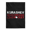 Kurashev 23 Chicago Hockey Velveteen Plush Blanket