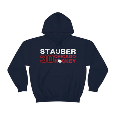 Stauber 30 Chicago Hockey Unisex Hooded Sweatshirt