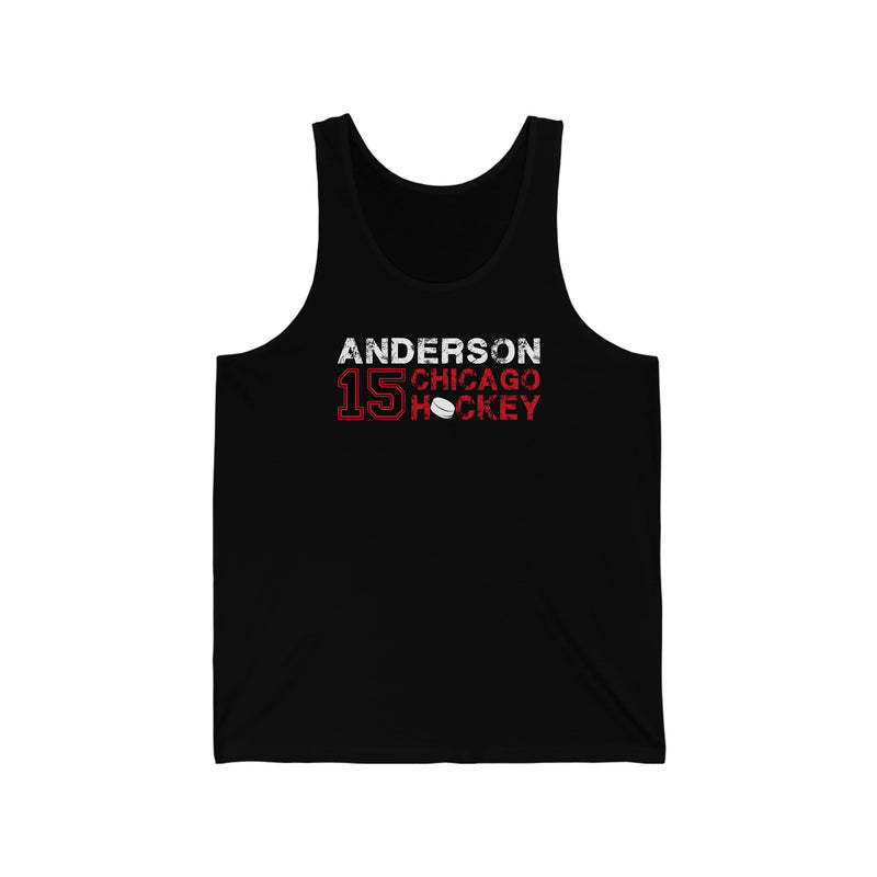 Anderson 15 Chicago Hockey Unisex Jersey Tank Top