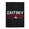 Zaitsev 22 Chicago Hockey Velveteen Plush Blanket