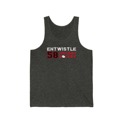 Entwistle 58 Chicago Hockey Unisex Jersey Tank Top