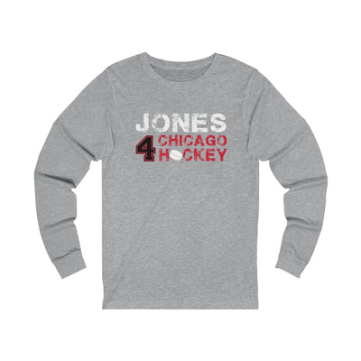 Jones 4 Chicago Hockey Unisex Jersey Long Sleeve Shirt