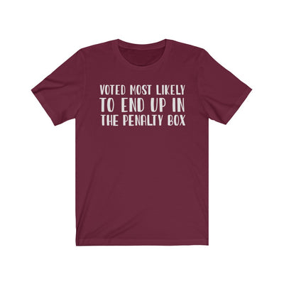 "Voted Most Likely" Unisex Jersey Tee