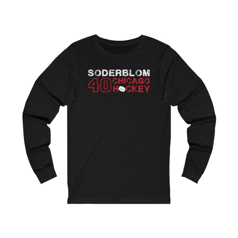 Soderblom 40 Chicago Hockey Unisex Jersey Long Sleeve Shirt