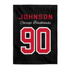 Johnson 90 Chicago Blackhawks Velveteen Plush Blanket