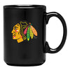Chicago Blackhawks Black Ceramic Coffee Mug, 15 oz.