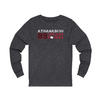 Athanasiou 89 Chicago Hockey Unisex Jersey Long Sleeve Shirt
