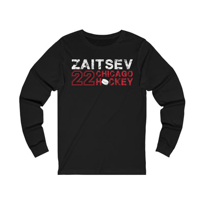 Zaitsev 22 Chicago Hockey Unisex Jersey Long Sleeve Shirt