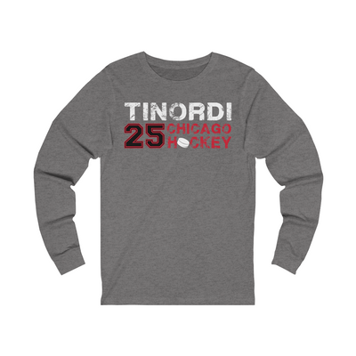 Tinordi 25 Chicago Hockey Unisex Jersey Long Sleeve Shirt