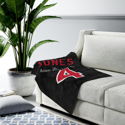 Jones 4 Chicago Blackhawks Velveteen Plush Blanket