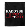 Raddysh 11 Chicago Hockey Velveteen Plush Blanket