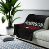 Anderson 15 Chicago Hockey Velveteen Plush Blanket